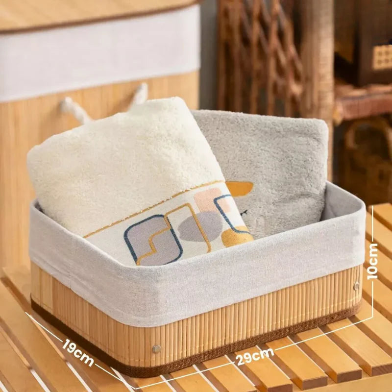 Nordhöhe Bambus Aufbewahrungskörbe – 3-teiliges Set