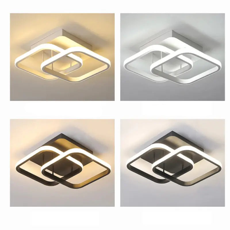 Moderne LED-Deckenleuchte mit einstellbaren Lichtfarben (Bivolt)