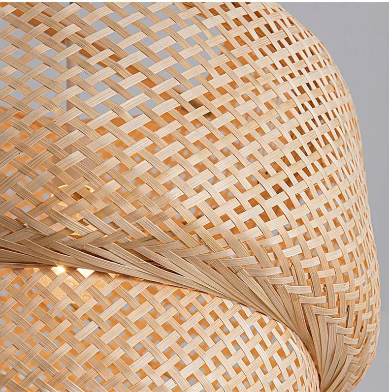 Rattan Pendelleuchte für Wohnzimmer