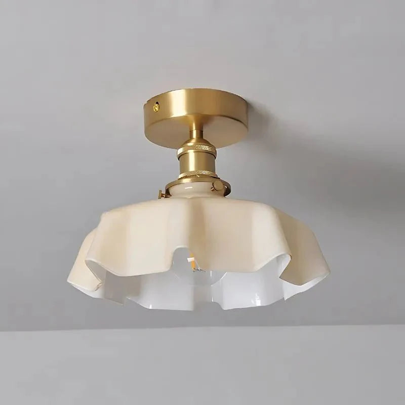 Retro Deckenleuchte aus Glas