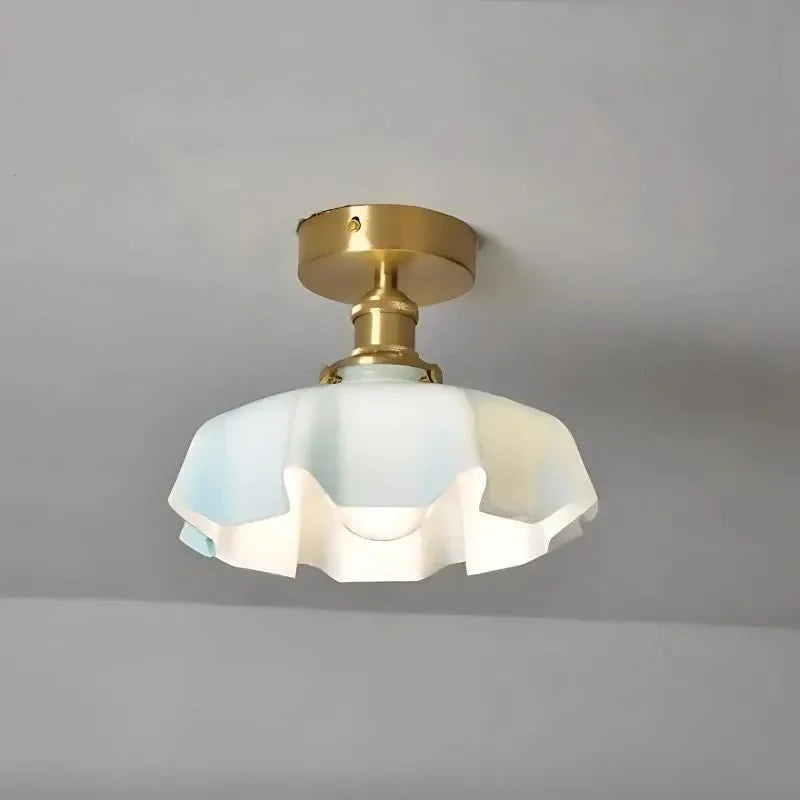 Retro Deckenleuchte aus Glas